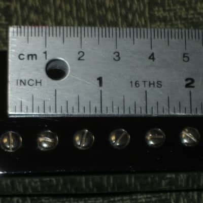 used 2004 Ibanez Super 58 Bridge HB pickup, Chrome, Indonesia, Ceramic (7.82k) SP-58-R, the R stands for rear which is bridge (but can go in Neck position, Ibanez pickup modeled after PAF) 4 conductor +springs/screws, SP-58 image 8