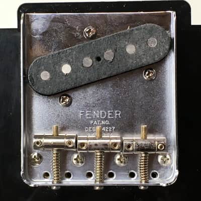 Lefty Fender USA Vintage Reissue Tele Aged Relic Tele Bridge Plate 3 MIJ Saddles image 1
