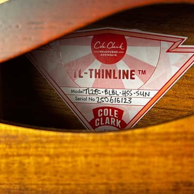 Cole Clark Thinline 2EC BLBL HSS - Black Sunburst image 2