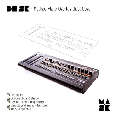 Protective Methacrylate Overlay Dust Cover for Roland JP-08 Boutique Series