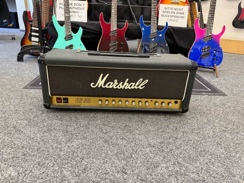 Marshall JCM 800 Lead Series Model 2210 100-Watt Master Volume Head with Reverb - Black image 1