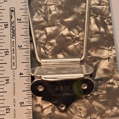 Allparts Trapeze TP-429 Tailpiece 80's-90's - 6 String Chrome Tailpiece - New Old Stock image 3