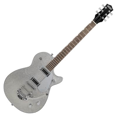 Gretsch G5230T Electromatic Sparkle Jet FT Electric Guitar w/Bigsby, Laurel Fingerboard, Silver Sparkle image 1