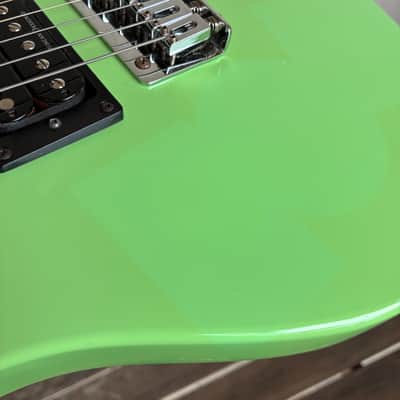 First Act ME 219 short scale electric Guitar upgraded - Neon green image 11