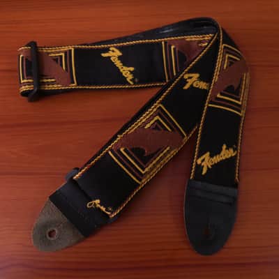Fender Vintage Guitar Strap 90S - Black Brown image 1