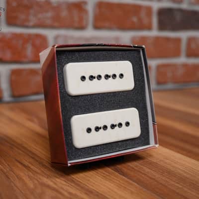 Bare Knuckle Super Massive 90 P90 Set Aged Bone White Covers /Black Bolts Alnico 5 Magnets image 1