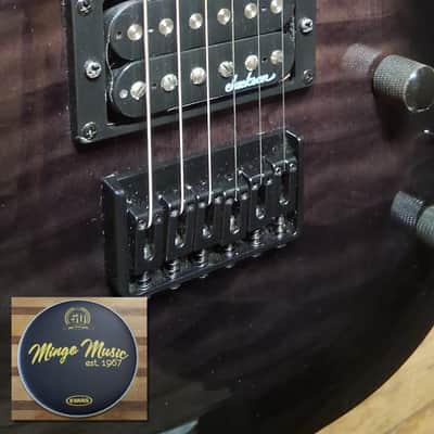 Jackson JS32Q Dinky archtop hardtail transparent black "...fantastic old fashion customer service!" image 7