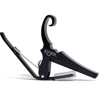 Kyser Quick Change Classical Guitar Capo, Black (Flat Radius) - KGCBA image 2