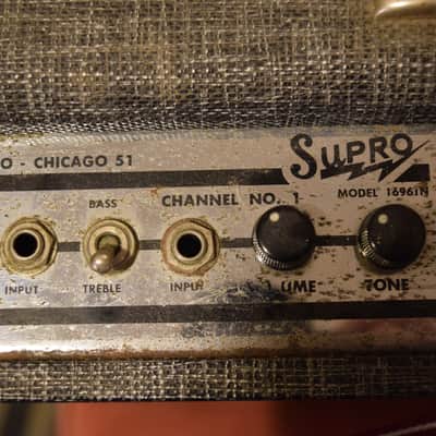 Valco Supro 1696TN - Vintage 1962 1x15" Combo Amp image 9