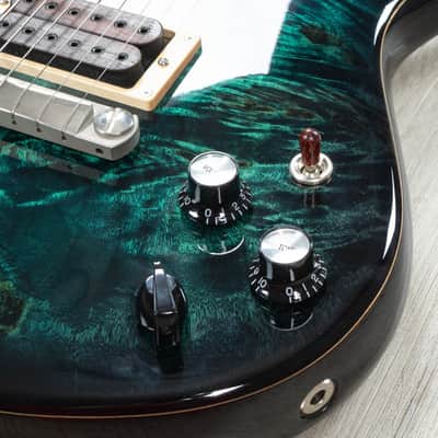 Fibenare Erotic Dalmat Guitar, Ebony Fretboard, 5A Poplar Burl Top, Emerald Green image 10