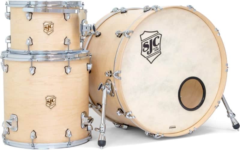 SJC Custom Drums Tour Series 3-piece Shell Pack - Natural image 1