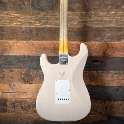 Fender Custom Shop 1955 Stratocaster Relic in White Blonde image 15