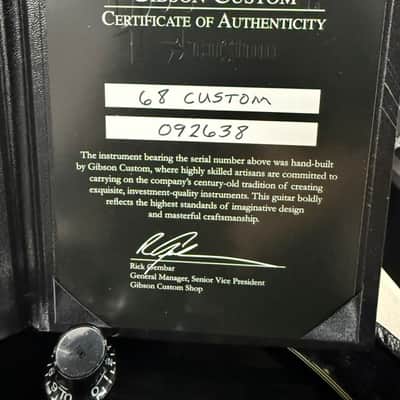 Gibson '68 Reissue Les Paul Custom 2009 VOS Ebony Finish Factory Aged Hardware (223) image 7