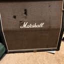 1978 Marshall 1960A 4x12" Angled 16 ohm Vintage Speaker Cabinet Original Celestion G12M T1221 25 Watt 75 Hz Black Back Speakers - Black / Basketweave