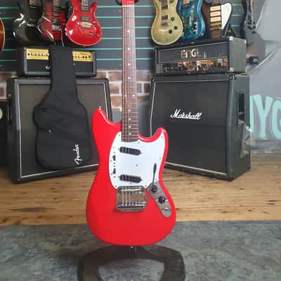 Fender Mustang MG69/MH Candy Apple Red 2012 Electric Guitar image 1