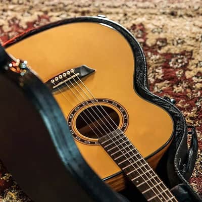 Washburn AF5K Apprentice Series Folk Body Spruce Top Mahogany Neck 6-String Acoustic Guitar w/Hard Case image 9
