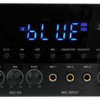 Rockville SINGMIX 5 V2 2000w Bluetooth Pro/Karaoke/Home Amplifier Mixer Receiver image 6