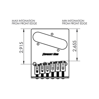 NEW Hipshot Telecaster® Retrofit Bridge 4 Mount Hole 6 Saddles - STAINLESS STEEL image 2