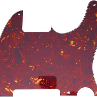 5 Hole Esquire Pickguard Tele Pick Guards Blank Custom for Fender USA/Mexican Telecaster Modern Style, 4Ply Vintage Tortoise image 1