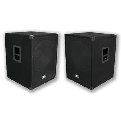 NEW PAIR 18" Subwoofers PA DJ 1000 Watt RMS Speaker Sub image 1