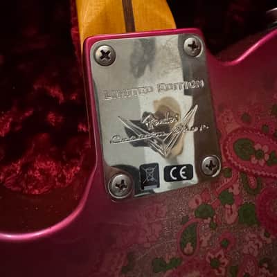 Fender Custom Shop Limited 50’s Thinline Telecaster Relic 2018 - Pink Paisley Relic image 8