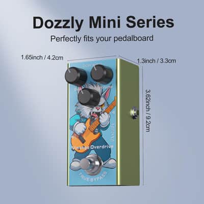 Dozzly Overdrive Guitar Pedal Vintage Overdrive Electric Guitar Effects Pedal DC 9V True Bypass image 2