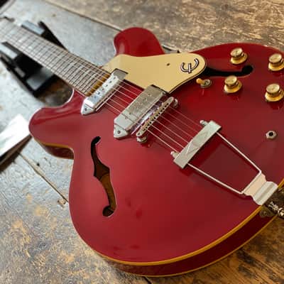 Epiphone 2004 Casino Electric Guitar Very Rare Factory Gloss Cherry Finish Peerless Factory Korea w/ OHSC image 7