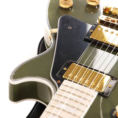 Gibson Custom Shop Les Paul Custom Made 2 Measure Olive Drab Maple Neck Murphy Lab Light Aged image 11