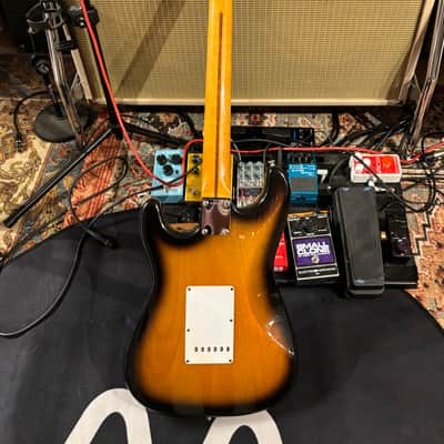 1996 Fender 50th Anniversary American Series Stratocaster, Maple Fretboard - Tobacoburst - Screenused Prop! image 7