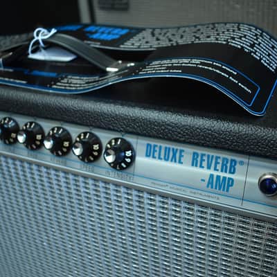 Fender '68 Custom Deluxe Reverb 1x12" Combo Amplifier Black w/FTSW image 7