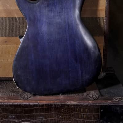 Postal Custom Memphis Rocket Blue Flamed Maple  F Hole Bigsby Duncan Little ’59™ Strat Pickups image 9