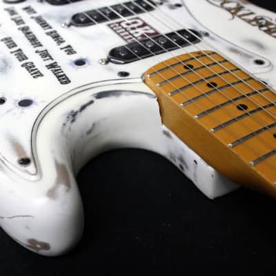 Custom Painted and Upgraded Ultra Rare (MIK) Mid 80's Arbor T-516 Guitar - Aged and Worn With Custom Graphics and Matching Pickguard image 15