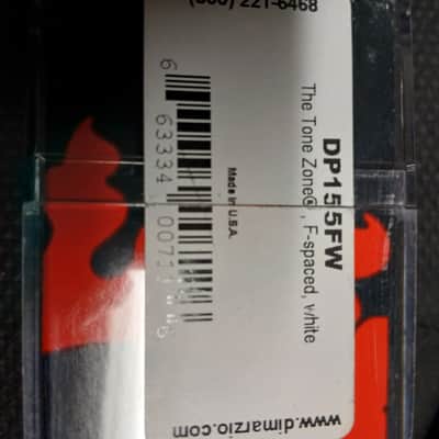 DiMarzio DP155FW The Tone Zone F-Spaced Humbucker 2010s - White image 3