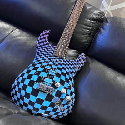2008 Fender Squire Strat Black and Wrapped image 1