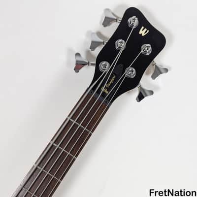 Warwick RockBass Vampyre 5-String Bass Solid Black MEC Active 2-Band 9.72 Pounds RB D 561288-21 image 9