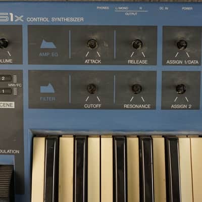 Yamaha CS1x Control Synthesizer Blue w/ Power Supply image 2