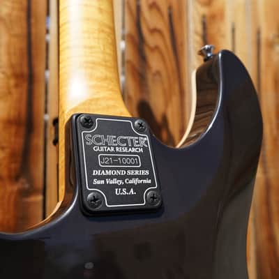Schecter DIAMOND SERIES PROTOTYPE California Classic - Charcoal Burst 6-String w/ Hard Case (2023) image 11
