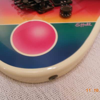 Kramer VERY RARE! BARETTA *GRAIL* GUITAR ART 1985 Custom Graphic image 5