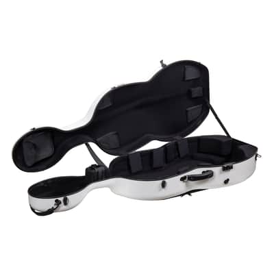 Crossrock 4/4 Cello Case, Carbon Fiber Composite with Wheels , Lightweight Flight Case image 11