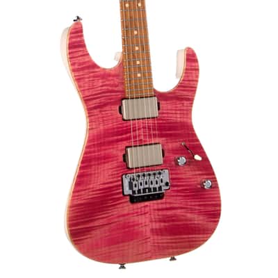 Tom Anderson Lil Angel - Transparent Pink w/Transparent White Back - 24 fret Drop Top - Custom Boutique Electric Guitar - NEW! image 2
