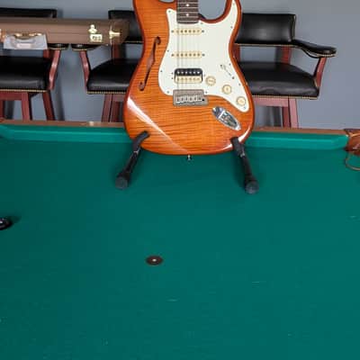 Fender Semi Hollow Stratocaster 2019 - AAA flame ice tea image 1