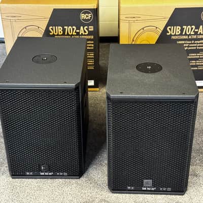 2 X RCF SUB 702-AS MK3 12" Active PA Subwoofer 2026 - Black image 3