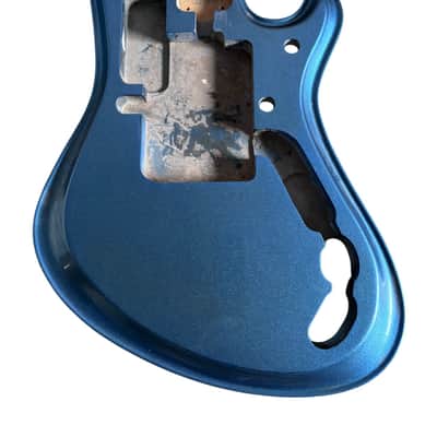Blue Metallic Finish Guitar Teisco Style Body image 1
