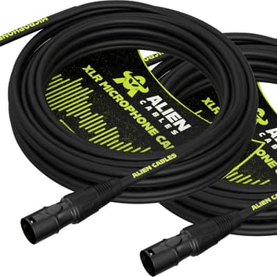 Alien Cables Star Quad Balanced XLR Cable 10 Foot - 2 Pack image 2
