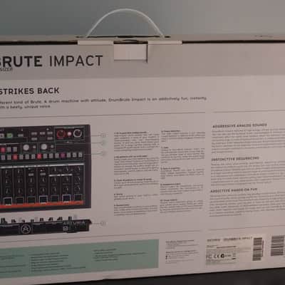 Arturia DrumBrute Impact 2018 - 2021 - Black, plus Decksaver. Local pickup only, in Los Angeles image 11