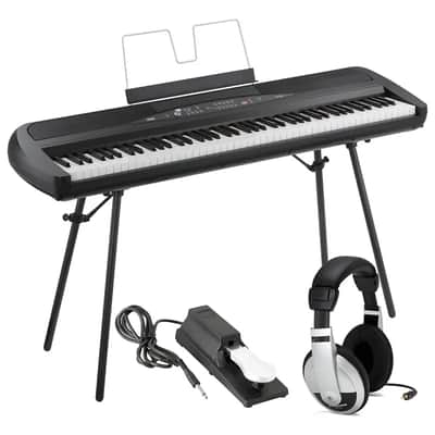 Korg SP-280 Weighted 88-Key Digital Piano Bundle 2020