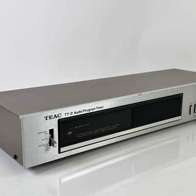 TEAC TT-2 Audio Program Timer For AV Stereo Amplifier Vintage 1980s Silver image 1