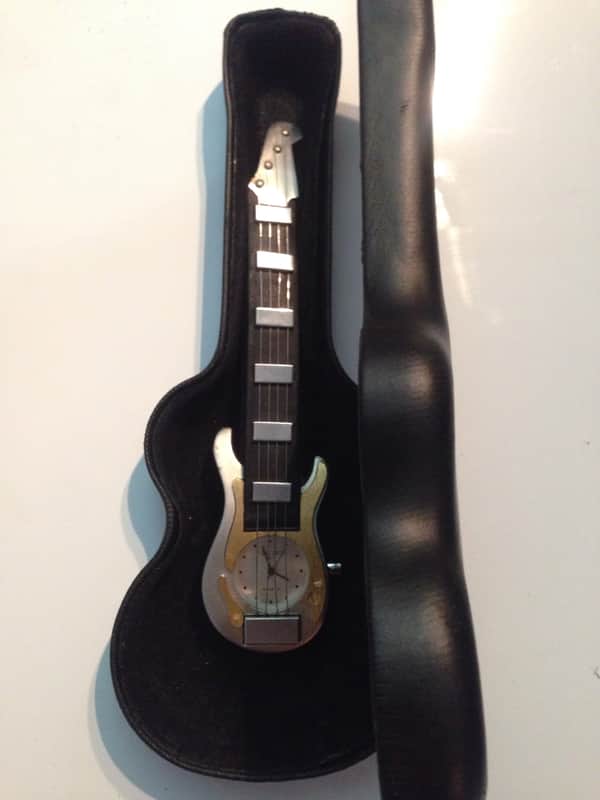 ギター　置き時計 ZX Original 2001 Guitar Watch with Case Silver and Gold | Reverb