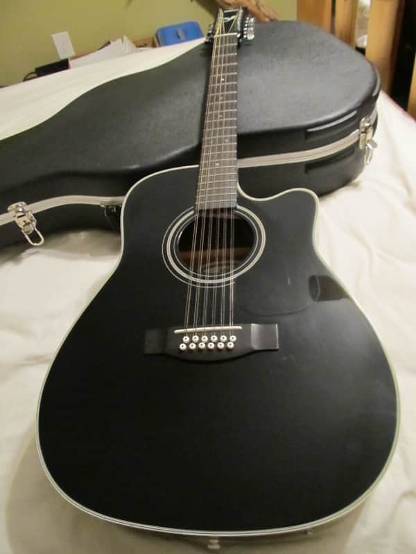 Yamaha FGX-412C-12 BL 1995 Black image 1
