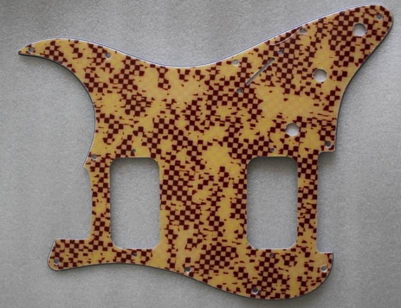 "Grid" Design,Strat 2H(HH) pickguard for Fender,#R021 image 1